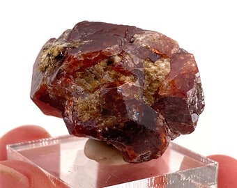 Raw Zircon Crystal (Malawi), UV reactive zircon, natural red brown zircon, raw zircon, zircon crystal, natural crystal