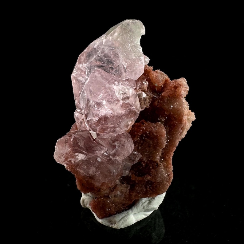 Pink Translucent Rocks Gem Cobaltoan Calcite | Translucent Pink Cobaltoan Crystal Cluster ...