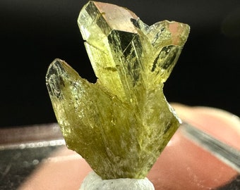 Chrysoberyl (Madagascar) | Yellow Chrysoberyl Specimen, raw chrysoberyl, rare minerals, mineral specimen, rare crystals