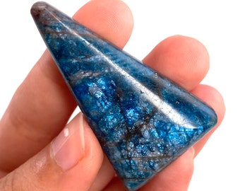 Blue Apatite Cabochon, gemstone cabochon, crystal cabochon, blue apatite crystal, blue apatite cab