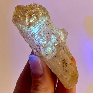 Firefly Petroleum Quartz (Madagascar) | UV reactive quartz crystal, fluorescent minerals, uv crystals, rare mineral specimen, crystal gift
