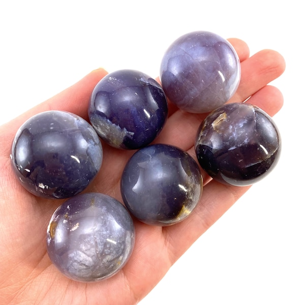 Purple Chalcedony Sphere, crystal ball, Chalcedony sphere, Chalcedony palm stone, crystal sphere