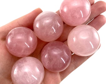 Rose Quartz Sphere | Pink Crystal Ball (Heart Chakra)