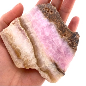 Selten Pinke Aragonit Scheibe, pink Aragonit Kristall, Scheibe pink, Aragonit Kristall Bild 3