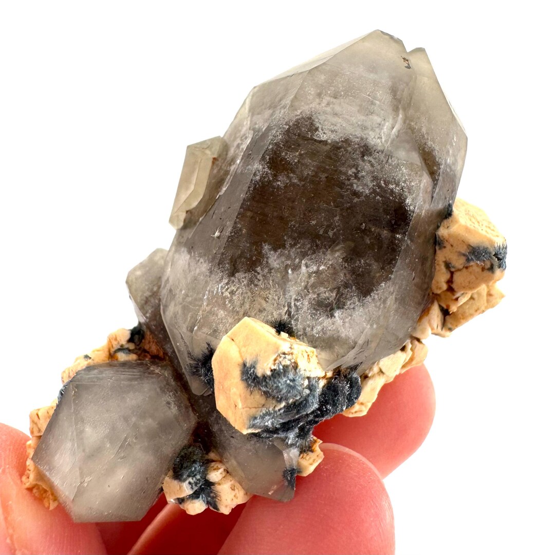Gitter Quartz With Feldspar & Foitite | Lattice Crystal, Mineral ...
