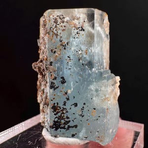 Beryl var. Aquamarine (Namibia) | natural aquamarine crystal, mineral specimen