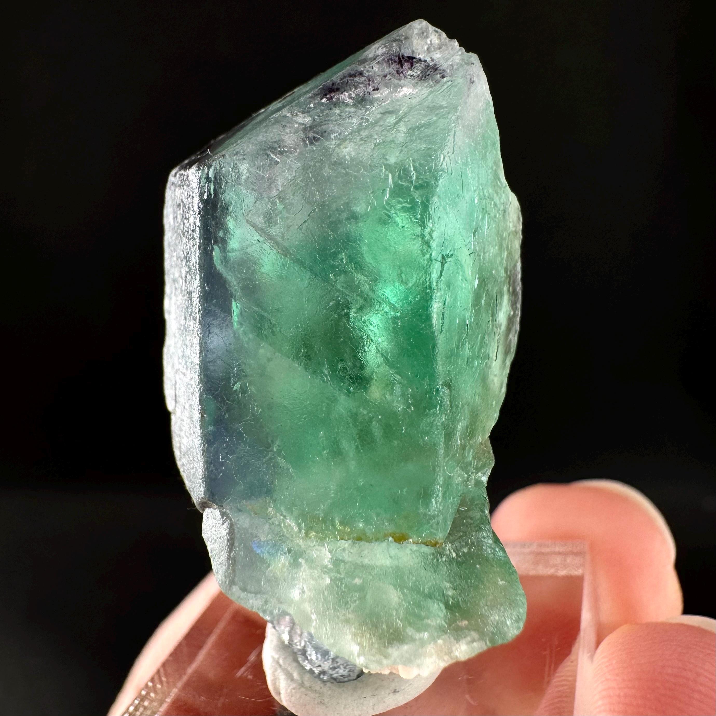 Spinel Twin Fluorite | Raw Green Crystal Cluster, Erongo Mineral