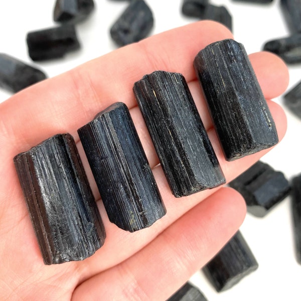 ONE Mini Raw Black Tourmaline (Namibia), raw black tourmaline, tourmaline crystal, black schorl