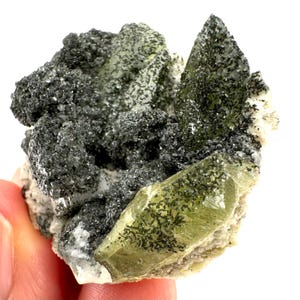 Titanite with Chlorite on Matrix (Pakistan) | sphene specimen, sphene titanite, titanite crystal, sphene crystal, rare minerals
