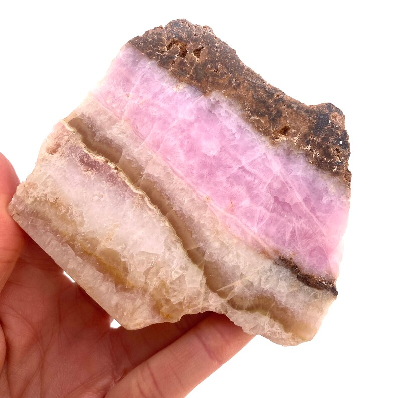 Selten Pinke Aragonit Scheibe, pink Aragonit Kristall, Scheibe pink, Aragonit Kristall Bild 5