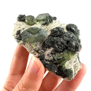 Titanite with Chlorite on Matrix (Pakistan) | sphene specimen, sphene titanite, titanite crystal, sphene crystal, rare minerals