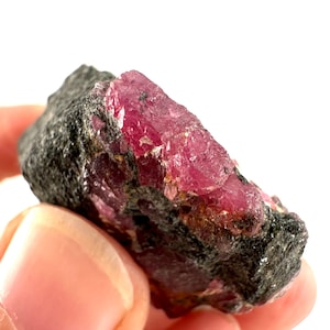 Natural Ruby on Matrix (Tanzania) | natural red ruby, red ruby, authentic ruby, corundum var. ruby, mineral specimen