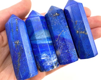 Lapis Lazuli Point, lapis lazuli tower, crystal point, lapis lazuli crystal