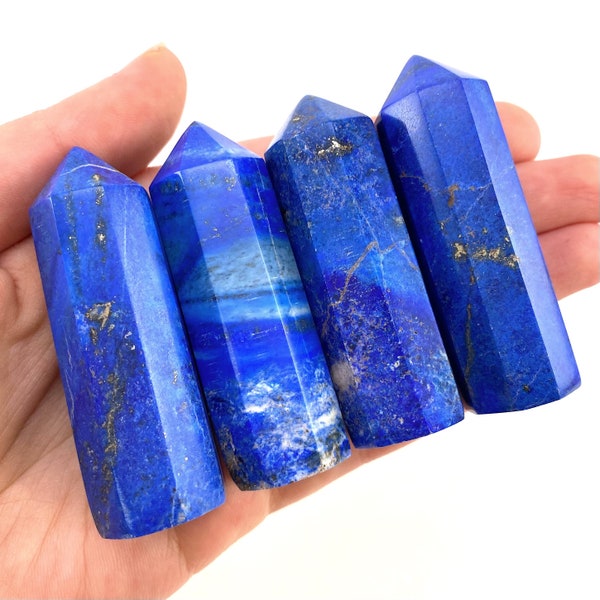 Lapis Lazuli Point, lapis lazuli tower, crystal point, lapis lazuli crystal