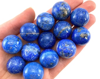 Sphère lapis lazuli, boule de cristal, pierre de palme lapis lazuli, boule lapis lazuli, boule de cristal, sphère de cristal, lapis lazuli