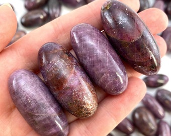 ONE Polished Ruby, ruby crystal, tumbled ruby, ruby lingam, ruby palm stone