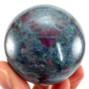 Ruby in Kyanite Sphere | Polished Crystal Ball (45mm)