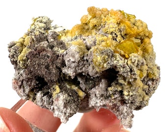 ウルフェナイト ミメタイト 共生標本 メキシコ産 / 原石 天然石 鉱物標本 ウルフェナイト ミメタイト 共生標本 メキシコ産 / 原石 天然石