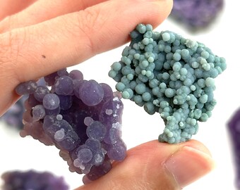 グレープアゲート｜原石の紫水晶クラスター、天然鉱物標本 - Etsy 日本
