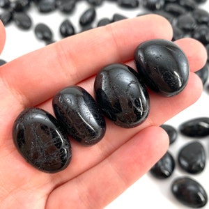 ONE Tumbled Black Tourmaline | natural tourmaline, crystals, minerals, tourmaline tumble, black tourmaline