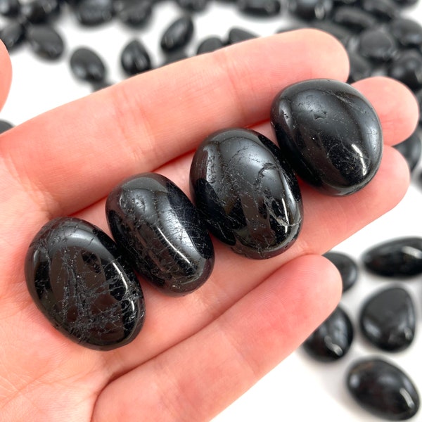 ONE Tumbled Black Tourmaline | natural tourmaline, crystals, minerals, tourmaline tumble, black tourmaline