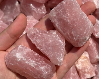 Raw Rose Quartz Chunk | Pink South African Crystal
