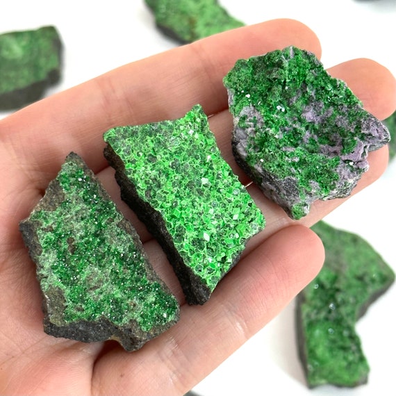 Green Garnet Uvarovite Specimens Green Garnet Uvarovite Specimens