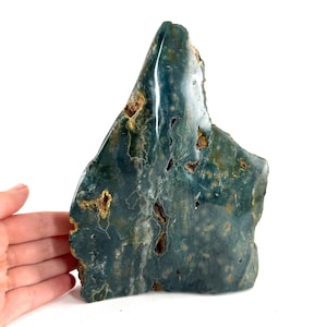 Polished Ocean Jasper Freeform | Crystal Cluster