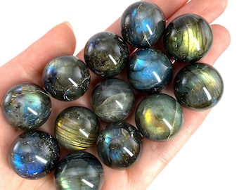 Labradorite Sphere | Polished Flashy Crystal Ball (Third Eye Chakra)