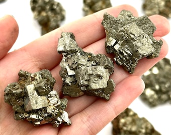 Pyrite Cluster | raw natural crystal, mineral specimen, fools gold