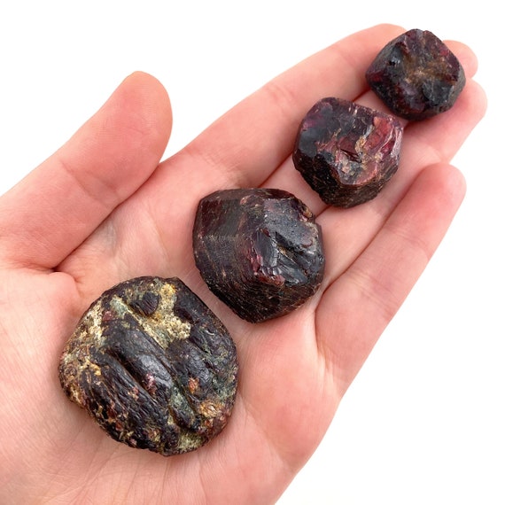 Almandine Garnet | Raw Red Garnet Crystal, Mineral Specimen, Raw