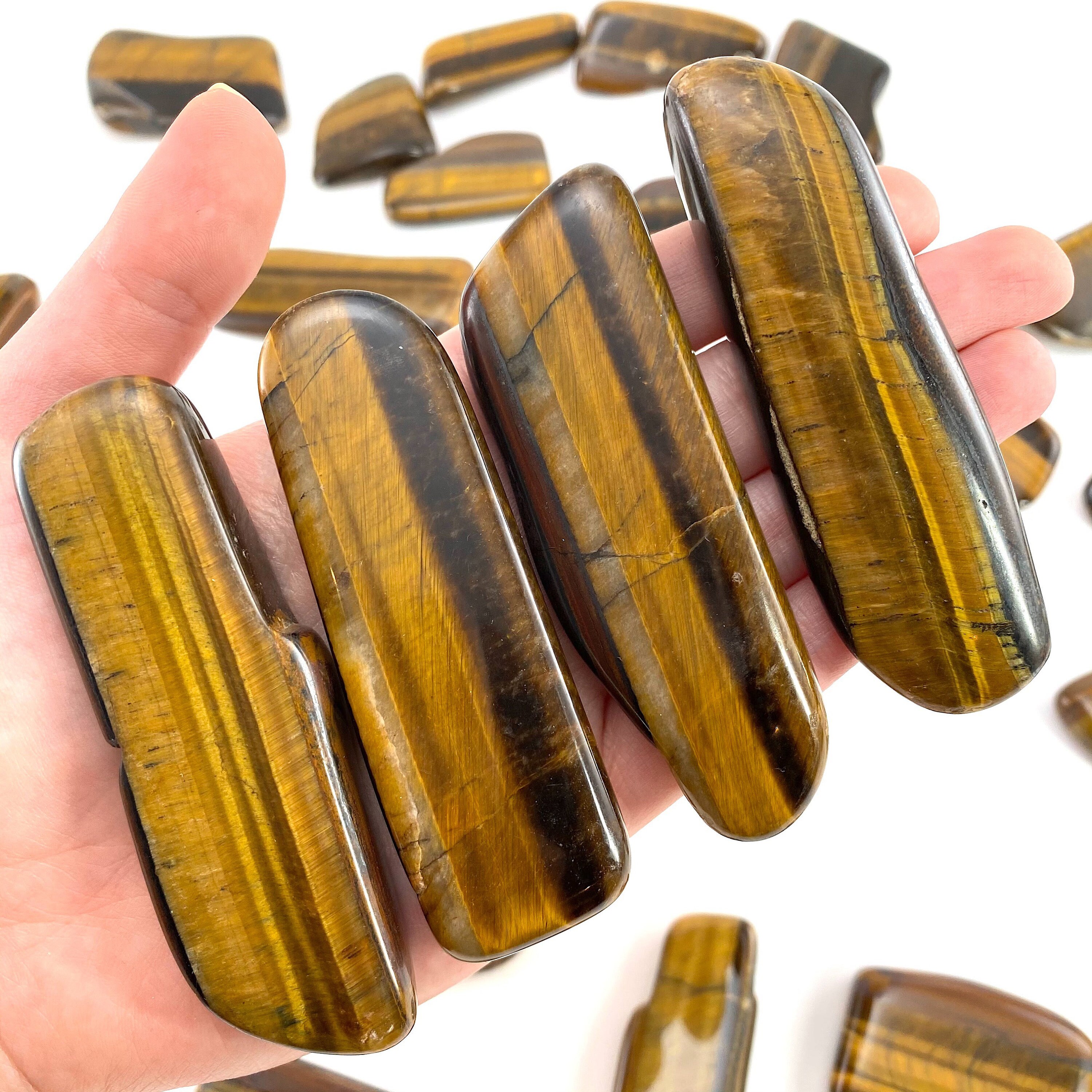 Tiger S Eye Slab Polished Tigers Eye Tumbled Crystal Etsy