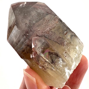Red Hematite Quartz Cluster | Zimbabwe Crystal Point