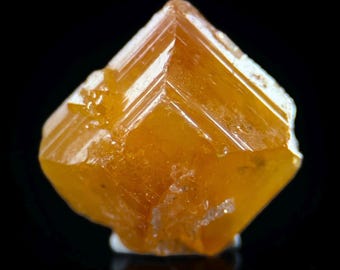 Wulfenit | orangefarbener Kristall, Mineralienprobe aus der Republik Kongo