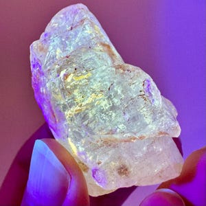 Firefly Petroleum Quartz (Madagascar) | UV reactive quartz crystal, fluorescent minerals, uv crystals, rare mineral specimen, crystal gift