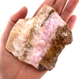 Selten Pinke Aragonit Scheibe, pink Aragonit Kristall, Scheibe pink, Aragonit Kristall Bild 4
