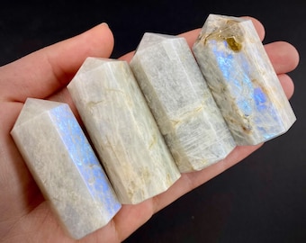 Moonstone Point | Polished Natural Crystal Tower (Crown Chakra)