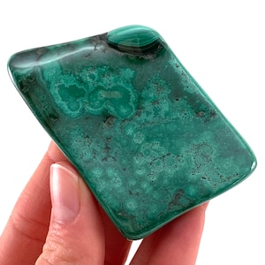 Polished Congo Malachite Specimen | Natural Freeform Crystal