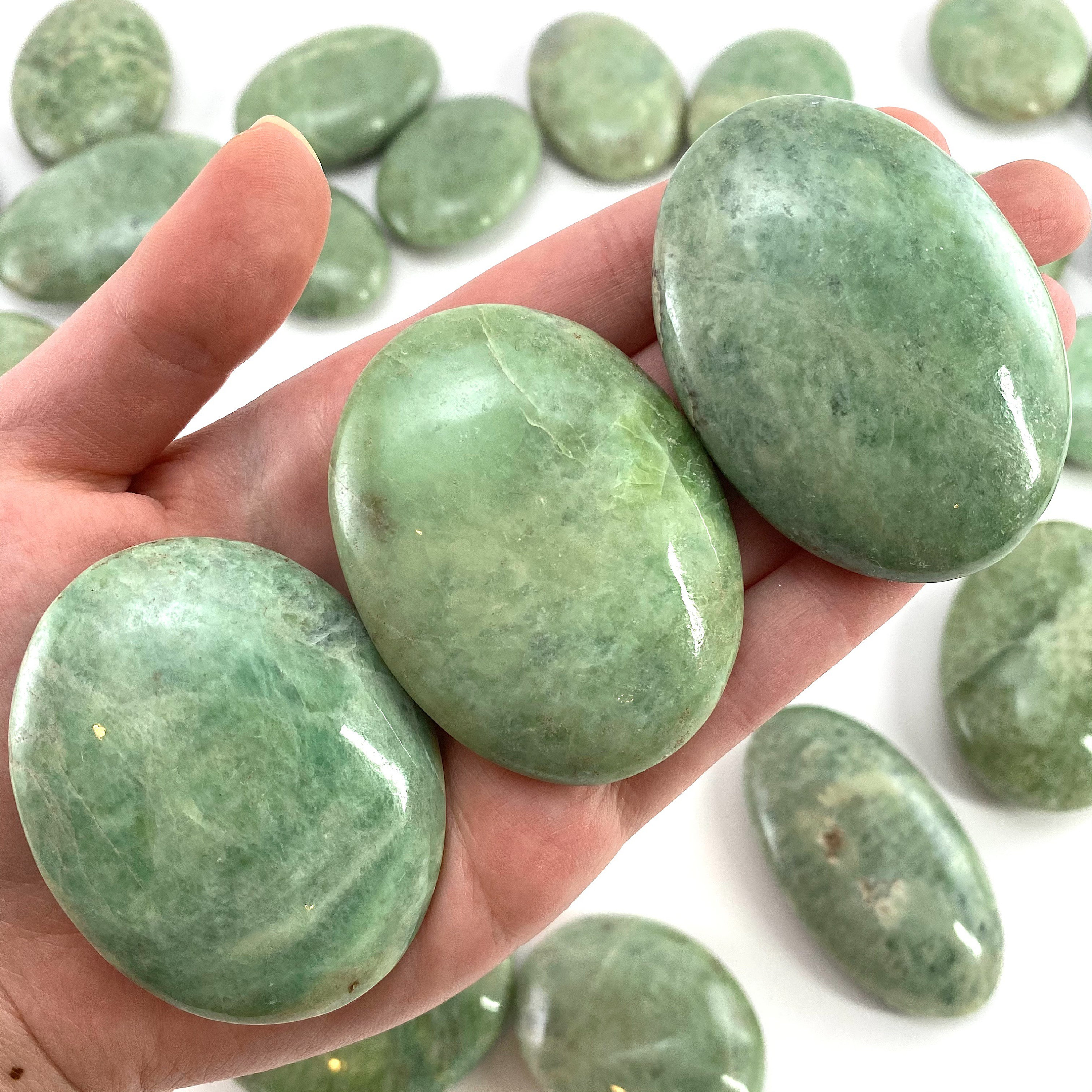 Green Garnet Slab - Polished Stone