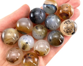 Dendritic Agate Sphere | Natural Crystal Ball (20mm)