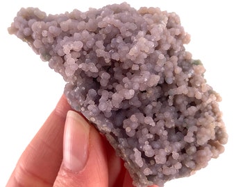 Lila Traubenachat Cluster | Mineralplatte
