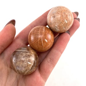 Peach moonstone Sphere, crystal ball, moonstone sphere, peach moonstone, crystal sphere image 4