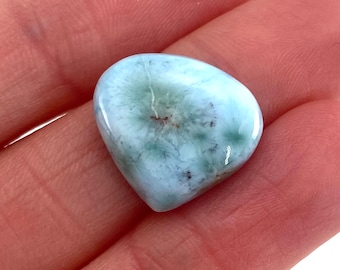 Larimar Cabochon, blue larimar cabochon, gemstone cabochon, larimar crystal, larimar cab, polished larimar