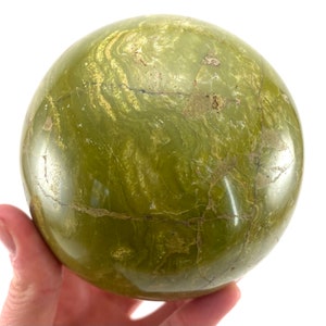 Green Opal Sphere, crystal ball