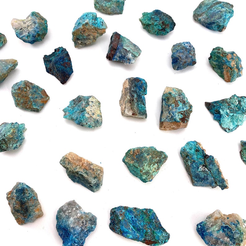 ONE Raw Shattuckite & Chrysocolla Specimen Namibia, raw shattukite, Chrysocolla, mineral specimen image 3