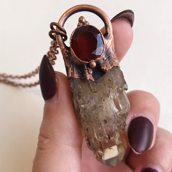 Copper Cathedral Citrine Necklace