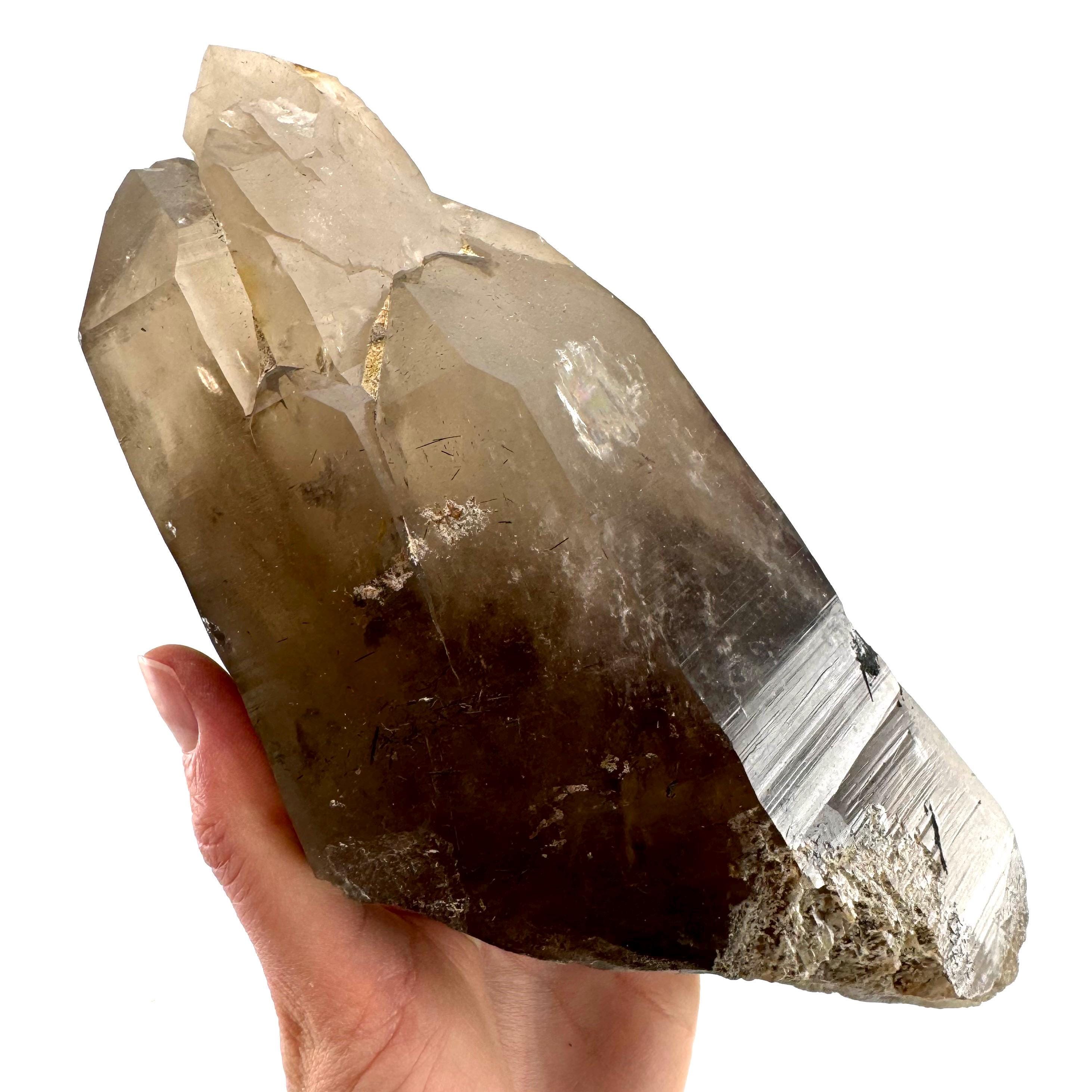 ナミビア産スモーキークォーツ水晶ポイント｜原石鉱物標本 - Etsy 日本