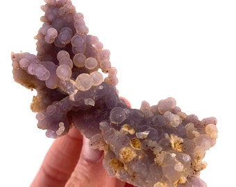 Lila Traubenachat Cluster | Mineralplatte