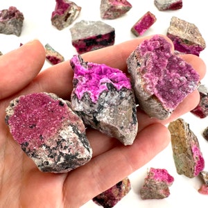 Cobalto Calcite Crystal Cluster | natural pink cobaltoan calcite, raw mineral specimen