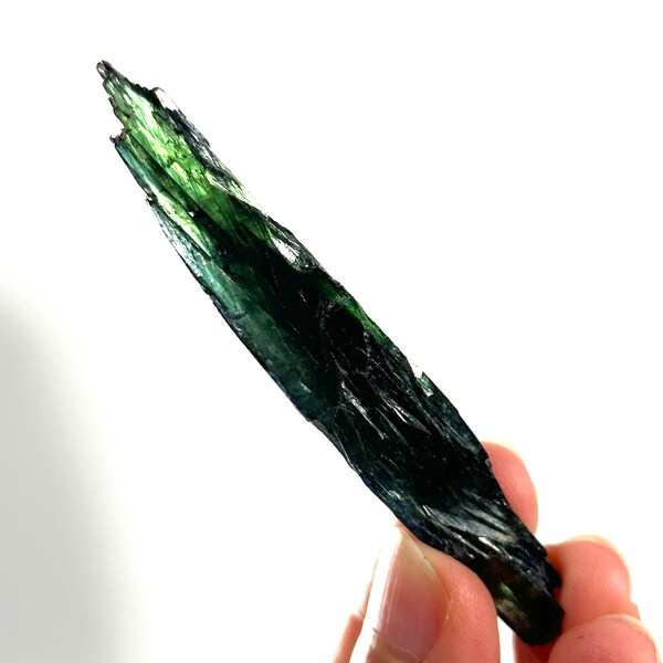 Vivianite Crystal (Brazil) | raw vivianite, natural vivianite, green vivianite, mineral specimen, crystals, vivianite blade